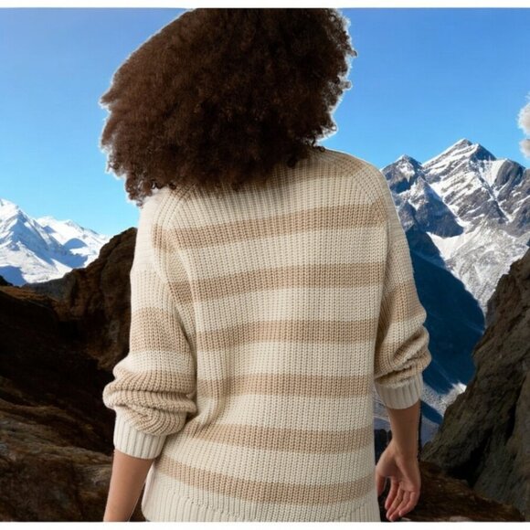 NEW!! AMERICAN EAGLE Striped Long Weekend Sweater - Size XL - Picture 4 of 7